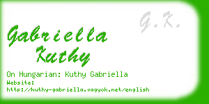 gabriella kuthy business card